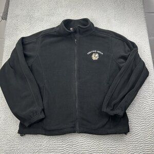 North Dakota Fighting Sioux Full Zip Fleece Size 1X Black UND Hockey